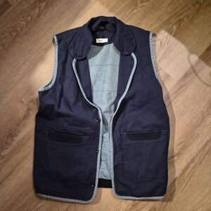 FOLK Men's Navy Blue Vest 2